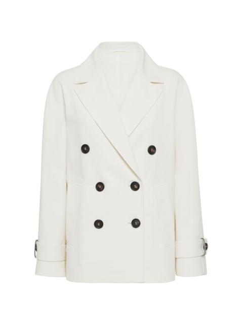 Brunello Cucinelli Monili bead-embellished peacoat