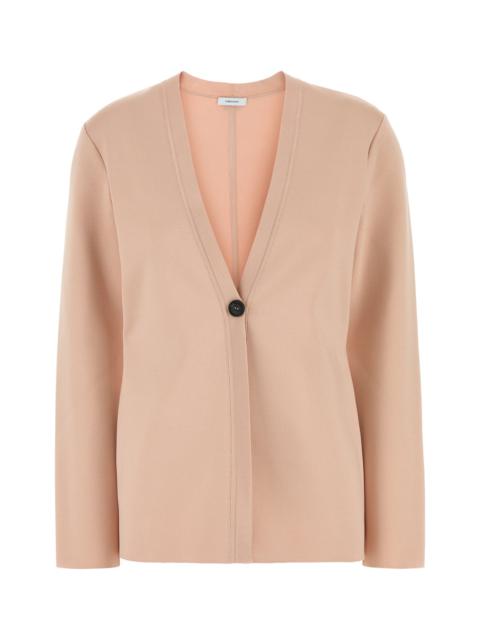 FERRAGAMO Pink stretch viscose blend cardigan