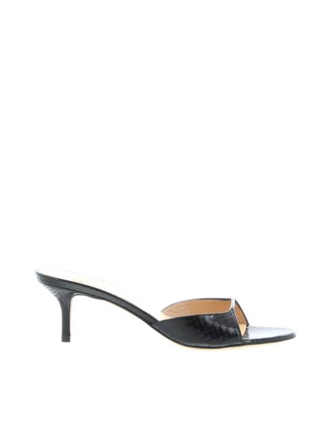 Other Designers Francesco Russo – Mule – Watersnake Black