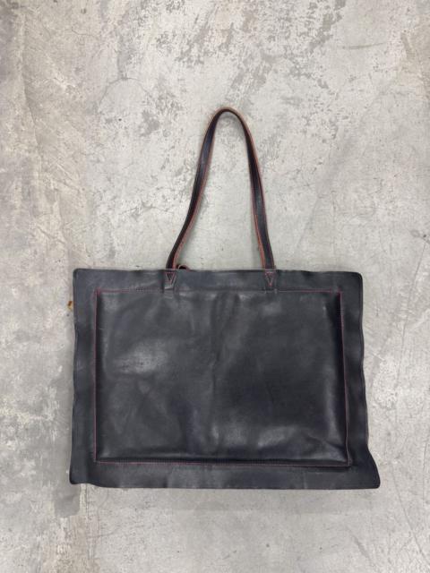 Other Designers Vintage Masaki Matsushima Paris Patina Leather Mini Hobo Bag