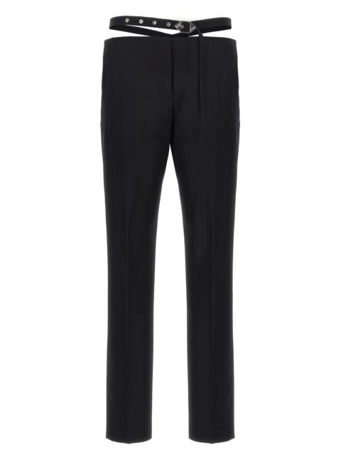 The Attico Women Belt Detail Trousers
