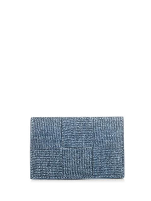 Bottega Veneta Bottega Veneta Men "Cassette" Card Holder In Denim