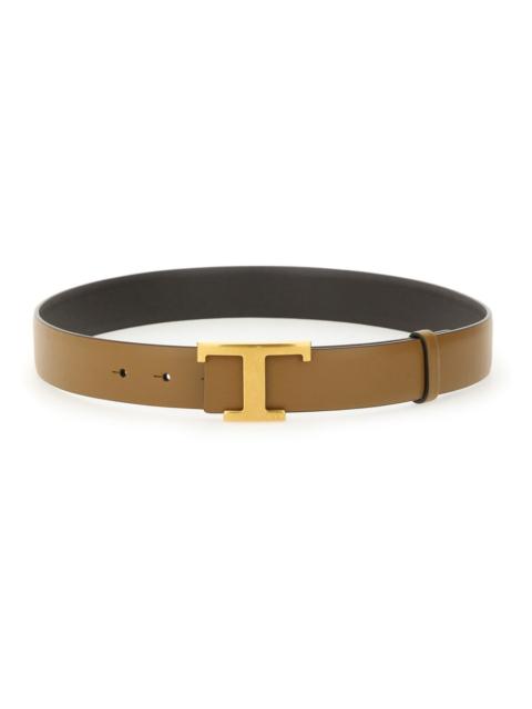 Tod's T TIMELESS REVERSIBLE LEATHER BELT