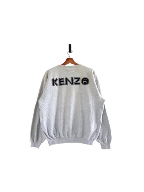 Kenzo Jeans Big Logo Embroidered Crewneck Sweatshirt