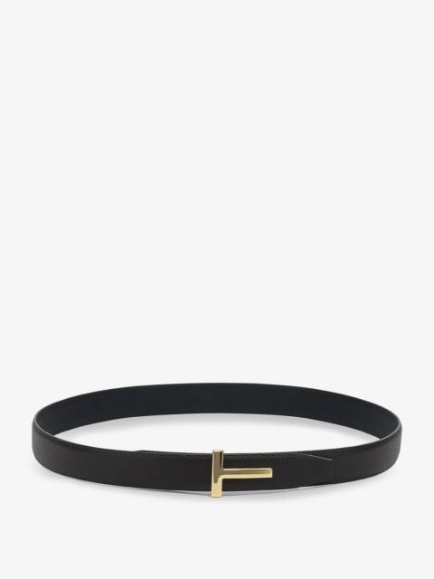 TOM FORD Tom Ford Reversible Hammered Leather Belt