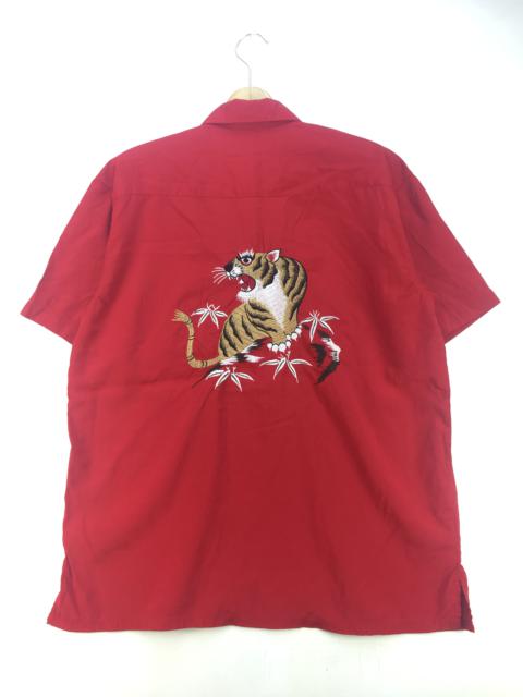Other Designers Japanese Brand - VINTAGE ATC TIGER EMBRIODERY SHIRT