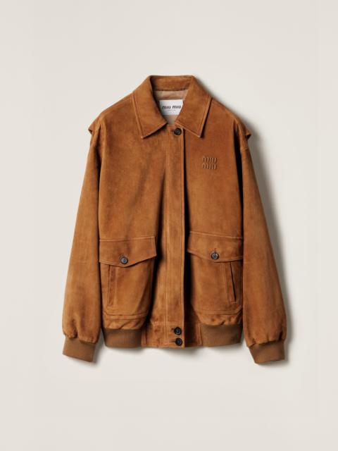 Miu Miu Suede blouson jacket