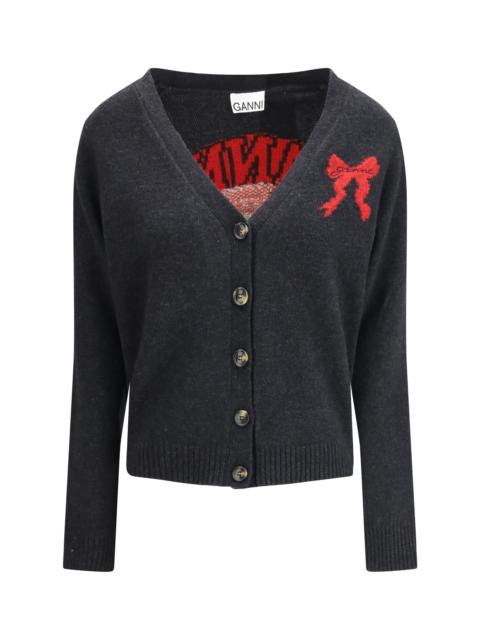 GANNI Ganni Women Graphic Wool Cardigan