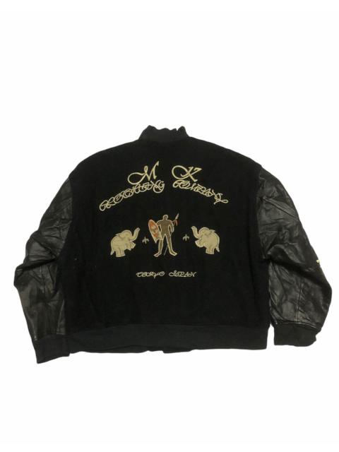Other Designers VINTAGE JAPAN ART WORKS VARSITY WOOL JACKET