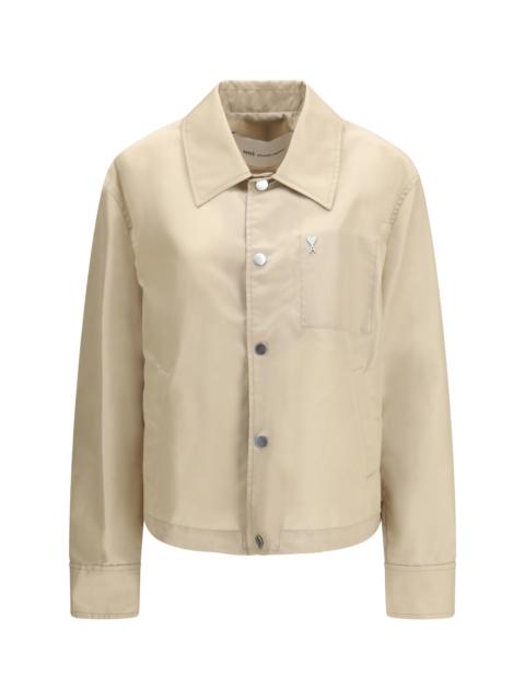 AMI Paris Ami Paris Women Buttoned Jacket With Ami De Coeur Stud