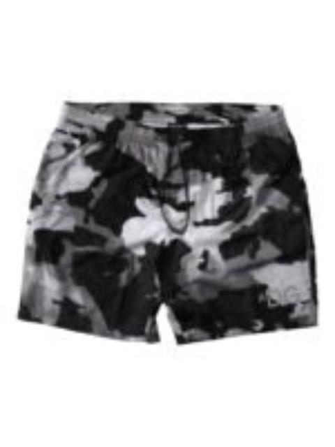 Dolce & Gabbana Multicolor Camouflage DG Logo Beachwear Shorts Swimwear