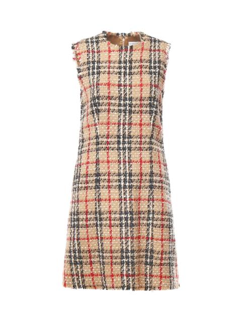 Burberry Check Bouclé Mini Dress