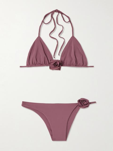 MAYGEL CORONEL Chipi Appliquéd Triangle Bikini
