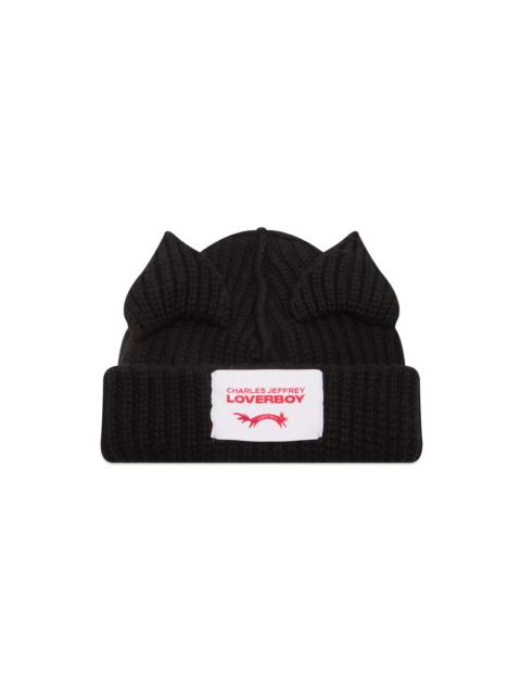 CHARLES JEFFREY LOVERBOY CHUNKY EARS BEANIE (BLACK)