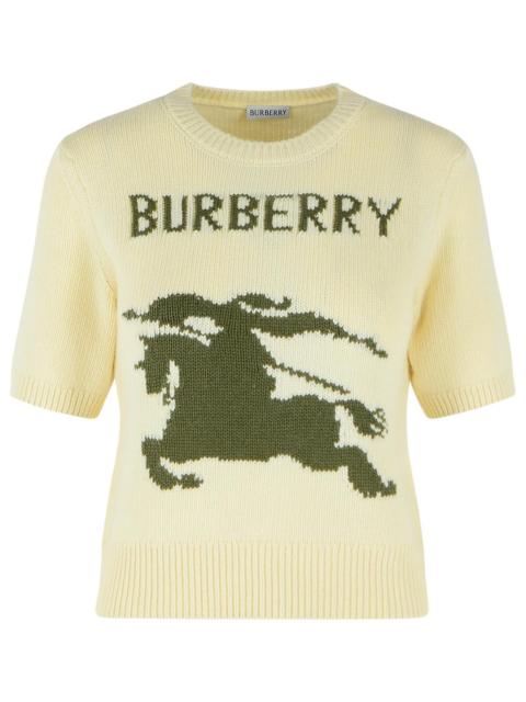 Burberry Burberry 'Skylar Ekd' 'Ceramic White' Wool And Cashmere Sweater Women