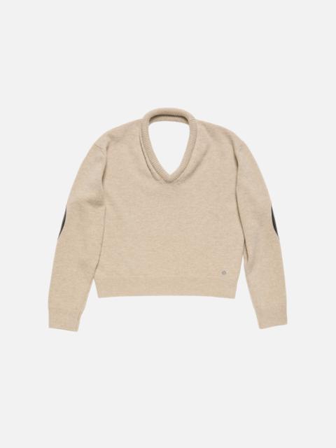 Acne Studios Wool knit with cut-out - Beige