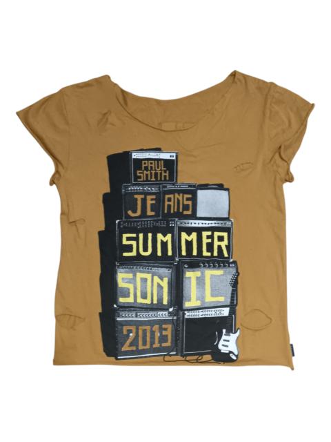 Other Designers VINTAGE PAUL SMITH SUMMER SONIC CUSTOM DISTRESS STAFF SHIRT