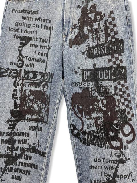 Other Designers FYE🔥IN THE ATTIC Seditionaries Punk Rock Poem Denim Pants