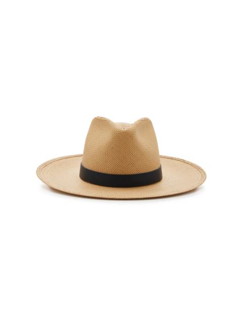 Janessa Leoné Leah Packable Raffia Fedora neutral