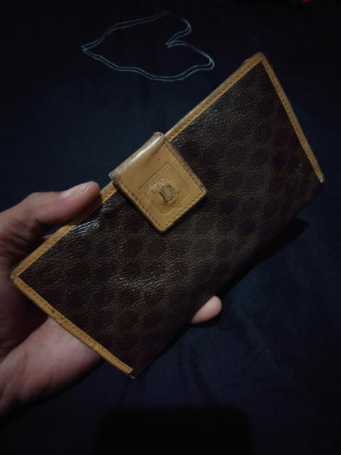 CELINE Vintage Celine Authentic Monogram Long Wallet