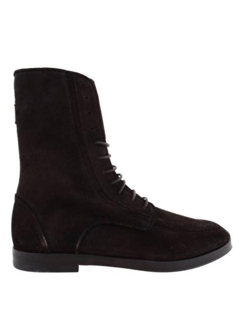 FERRAGAMO Ferragamo Debby Suede Lace-Up Boots, Size 9 C