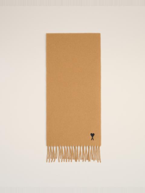 AMI Paris BROWN WOOL AMI DE COEUR SCARF