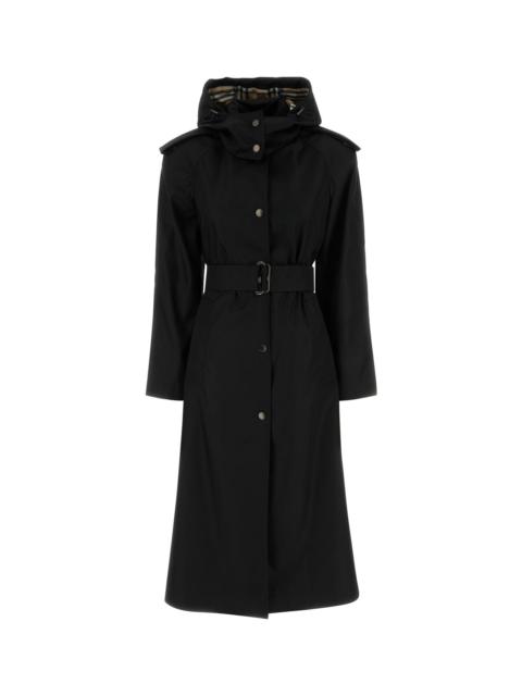 Burberry Black nylon trench coat