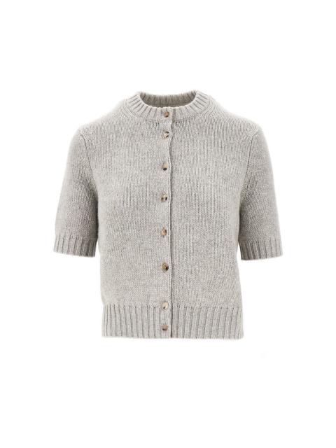 KHAITE 'NORA' STRETCH CASHMERE CARDIGAN