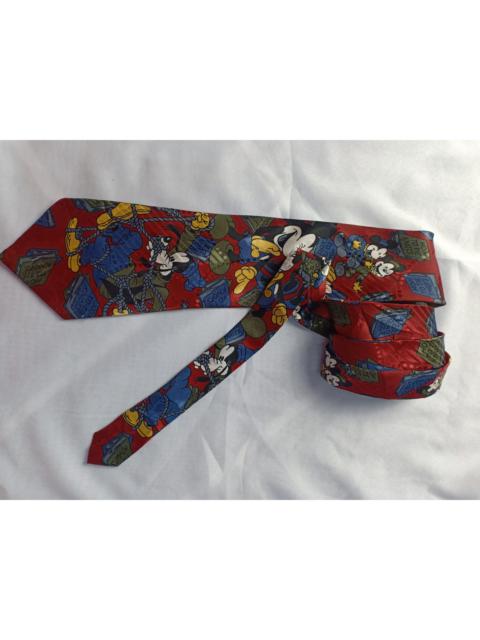 Other Designers Vintage - Vintage John & Lois Silk Mickey Mouse All Over Printed