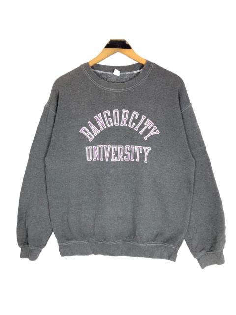 Other Designers Vintage Bangor City University Crewneck Sweatshirt Big Logo