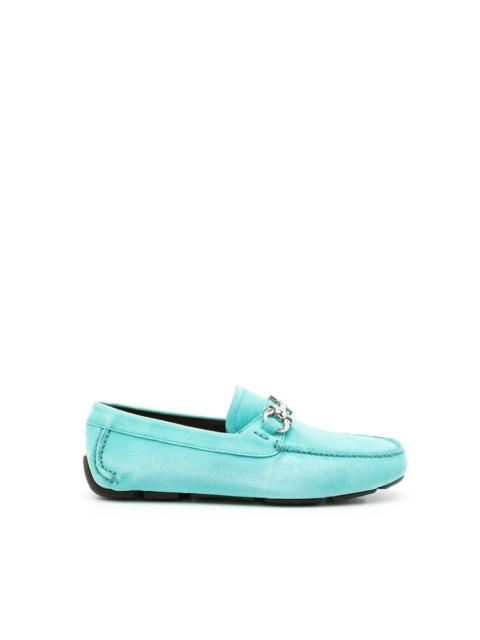FERRAGAMO Ferragamo Men's Turquoise Loafer Loafers