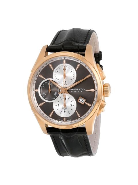 Other Designers Hamilton Jazzmaster Automatic Chronograph Grey Dial Black Leather Watch H32546781