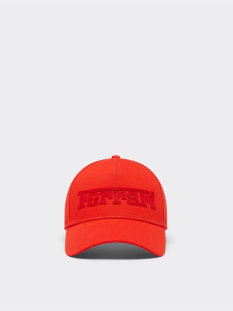 Ferrari Baseball cap with embroidered Ferrari logo