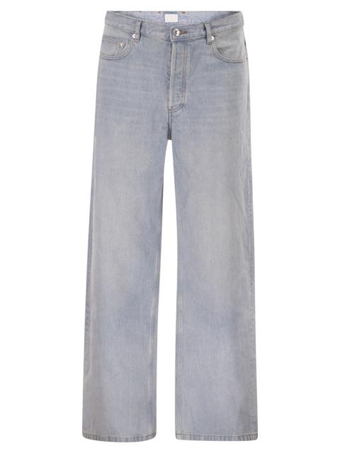 A.P.C. A.P.C. Men Washed Cotton Denim Wide-Leg Jeans