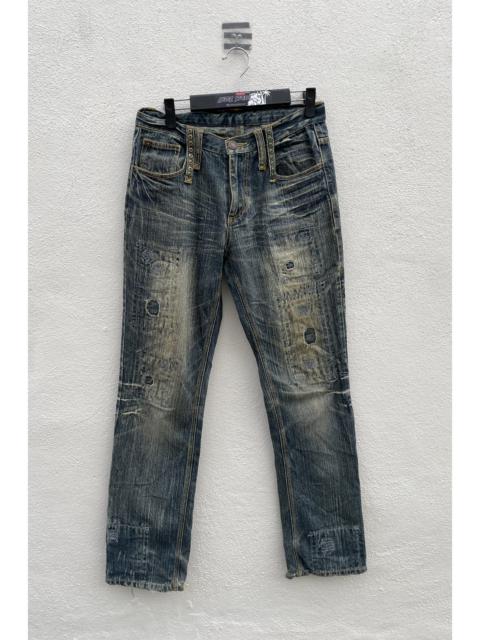 Other Designers Distressed Denim - Japan Brand Clone Devgru Distressed Denim Jeans
