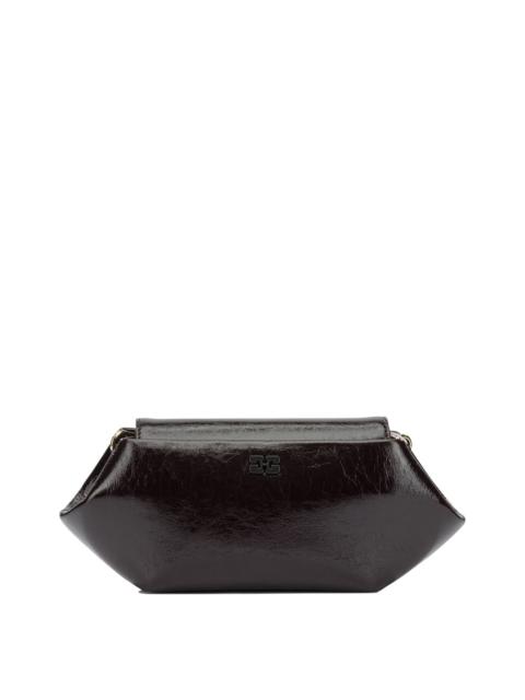 GANNI Ganni Bou East/West Shine Shoulder Bag Brown