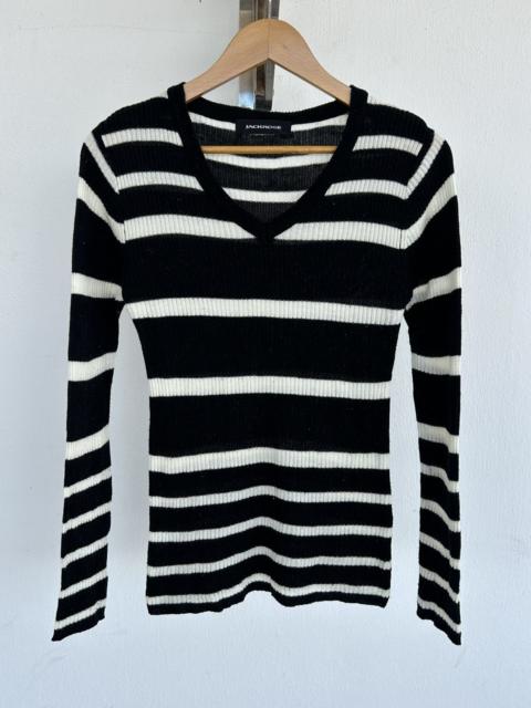 Other Designers Jackrose Black White Stripes Punk Japan Vintage