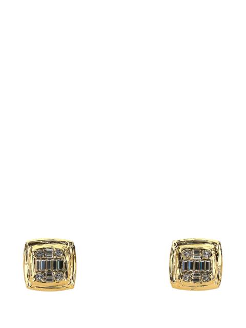 Amina Muaddi Embellished metal Jeanne earrings