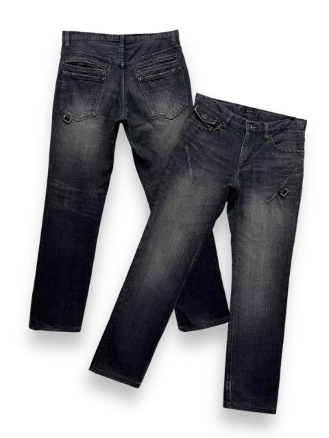 Other Designers Issey Miyake × Tete Homme × Vintage - FYE🔥Vintage TETE HOMME Studded Hook Slim Fit Black Denim