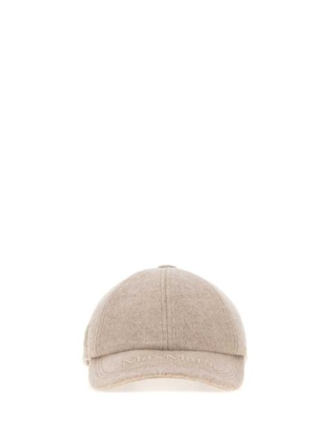 Max Mara Max Mara Women Cappuccino Cashmere Lancia Baseball Cap