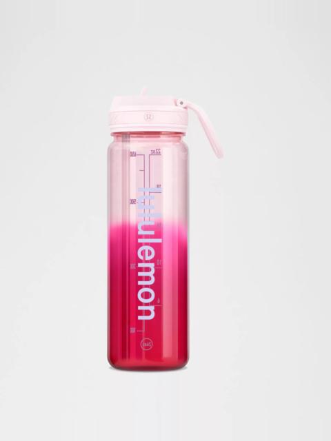 lululemon Back to Life Clear Bottle 24oz *Straw Lid
