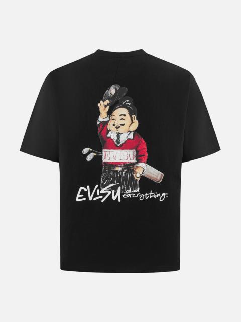EVISU Golf-themed Godhead Print Regular Fit T-shirt
