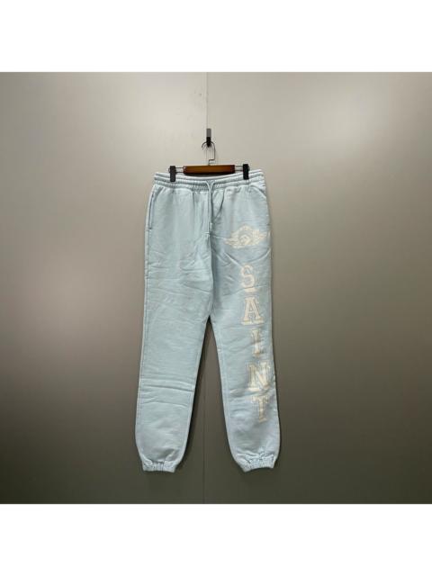 SAINT M×××××× Saint Michael Angel of Death Baby Blue Sweatpant Joggers