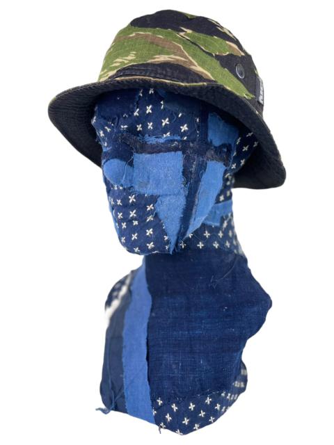 Other Designers Vintage - 90s Reversible Fuct Bucket Hat Tiger Stripe & Black Rip-stop