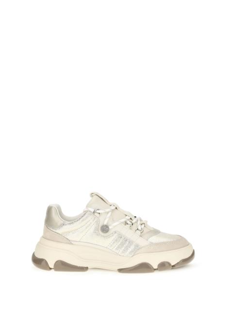 PINKO Pinko Athena Leather Sneakers Platinum Women
