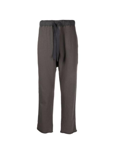 drawstring cotton track pants