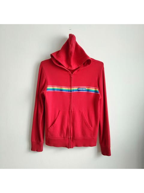 Other Designers Japanese Brand - Lovers House Rainbow Stripes Graphic Hoodies
