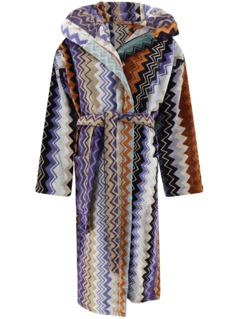 Missoni Giacomo Belted Hooded Bathrobe