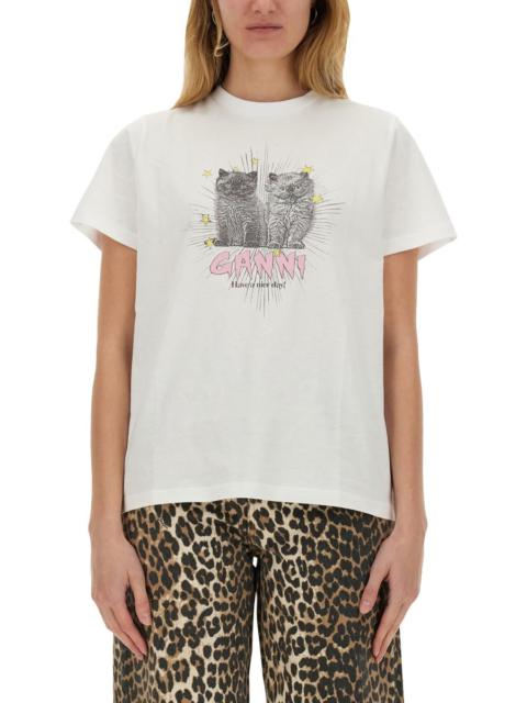 Ganni Women T-Shirt With Print