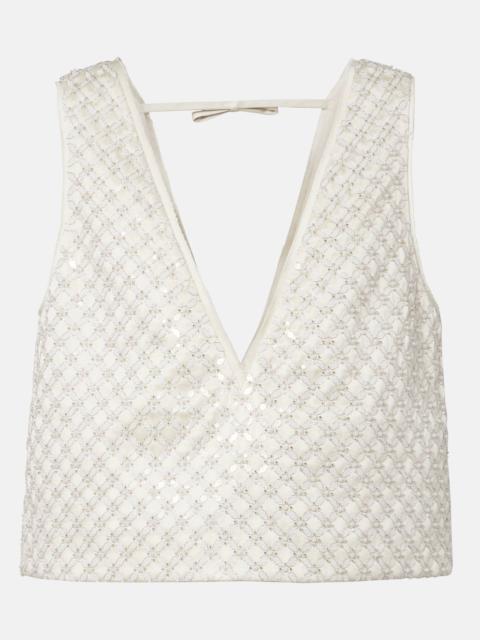 DOROTHEE SCHUMACHER Sparkling Statement sequined top